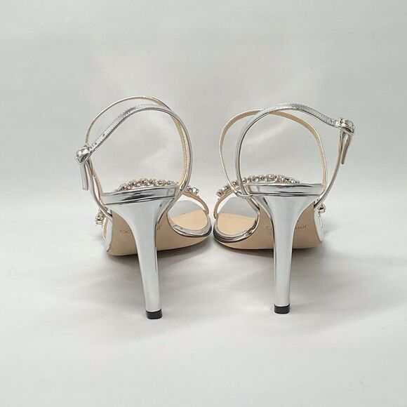Jimmy Choo Meira Embellished Patent Leather Sandals size 40 - Picture 9 of 15